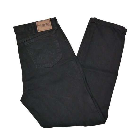 Wrangler Durable Rugged Wear Outdoor Relaxed Fit Jean Men's Size 36x34 Black NEW - Picture 2 of 8
